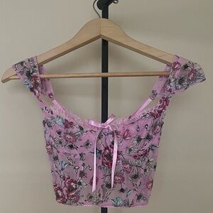 Victoria's Secret Pink Floral Corset
